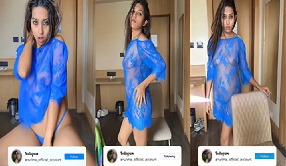 Insta Model Anurima Banik Nude Nipples Show And Panties In See Through