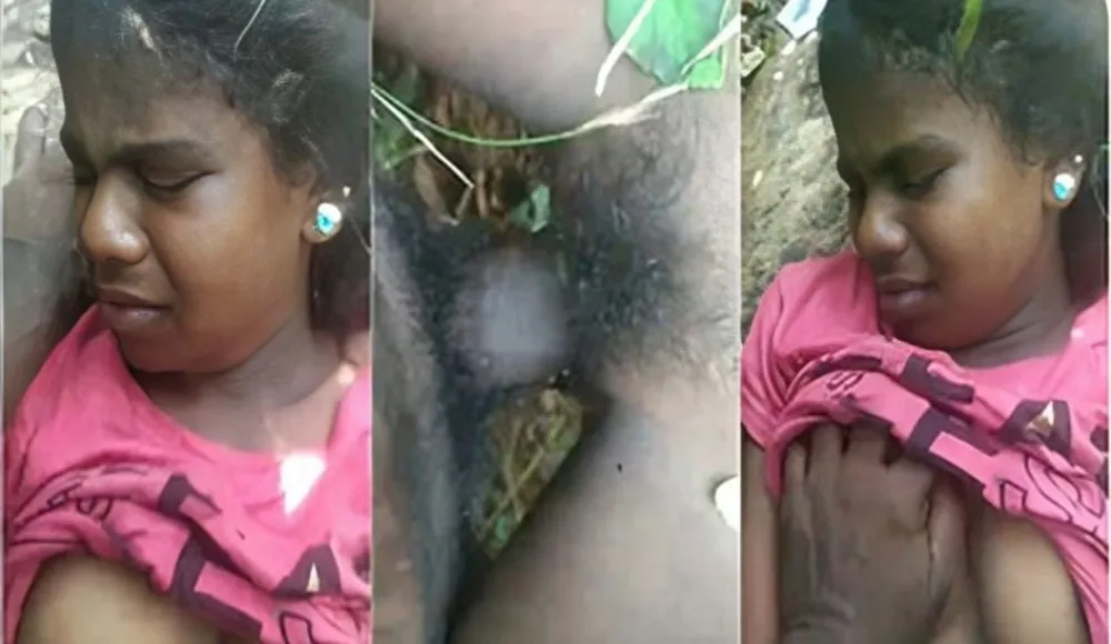 Cute Indian Girl Boobs Pressing And Fucking Forest