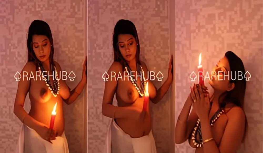 Model Erotic Shoot With Candle ~ App Content