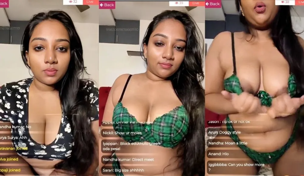 Tamil Insta Fame Suriya Prabha Premium Live Show Latest