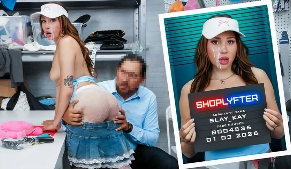 [Shoplyfter] Slay Kay - Case No  8004536 - The "cum On Her Face" Thief