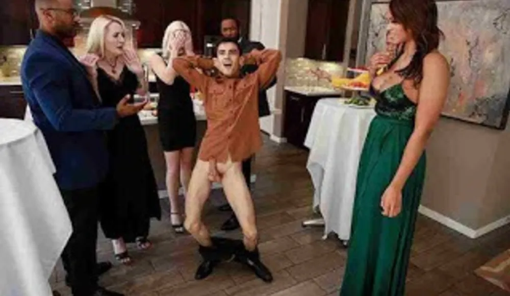 A Wild & Crazy Cock Stuffing Party - BrazzersExxtra - Halle Hayes