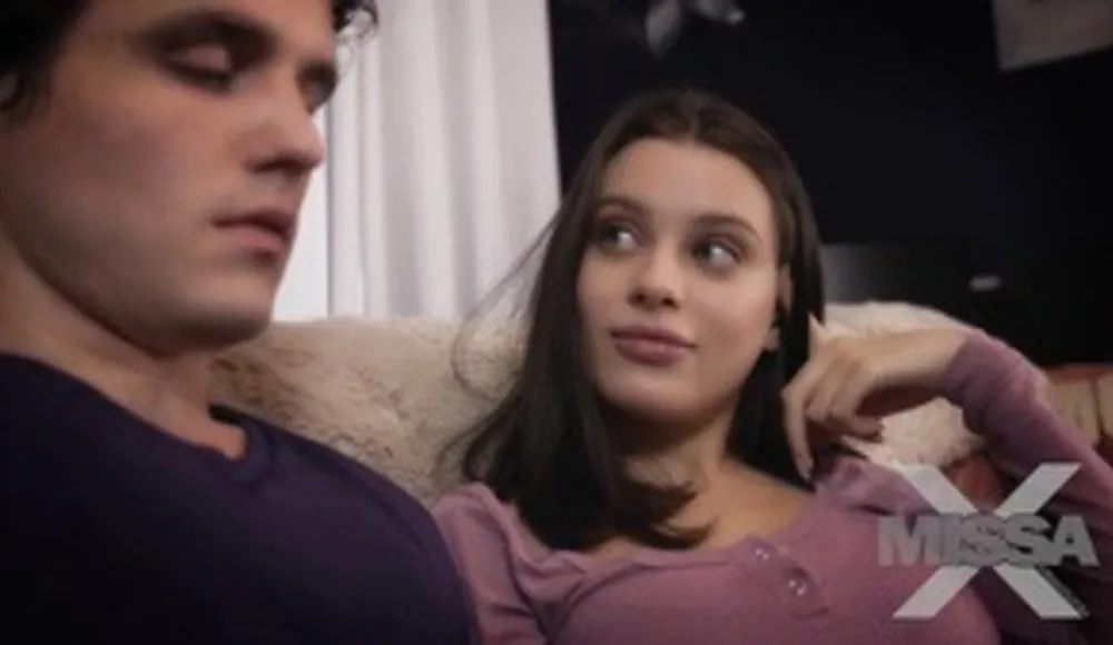 Hot teen Lana Rhoades caught watching porn and punished by BF