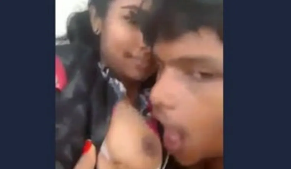 Desi Tamil lover sucking boobs