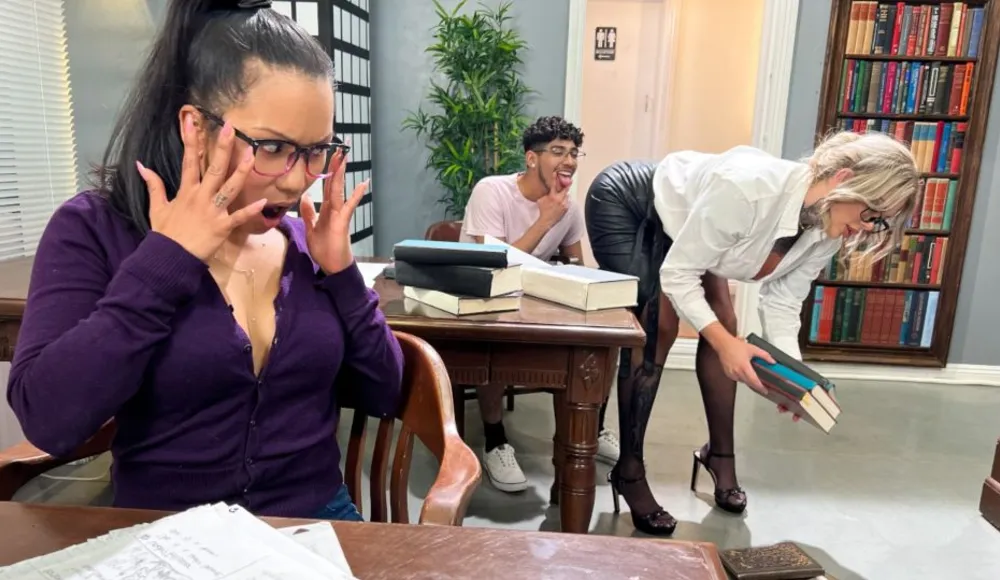 Goofing Off In A Library - [LilHumpers] Christina Savoy 